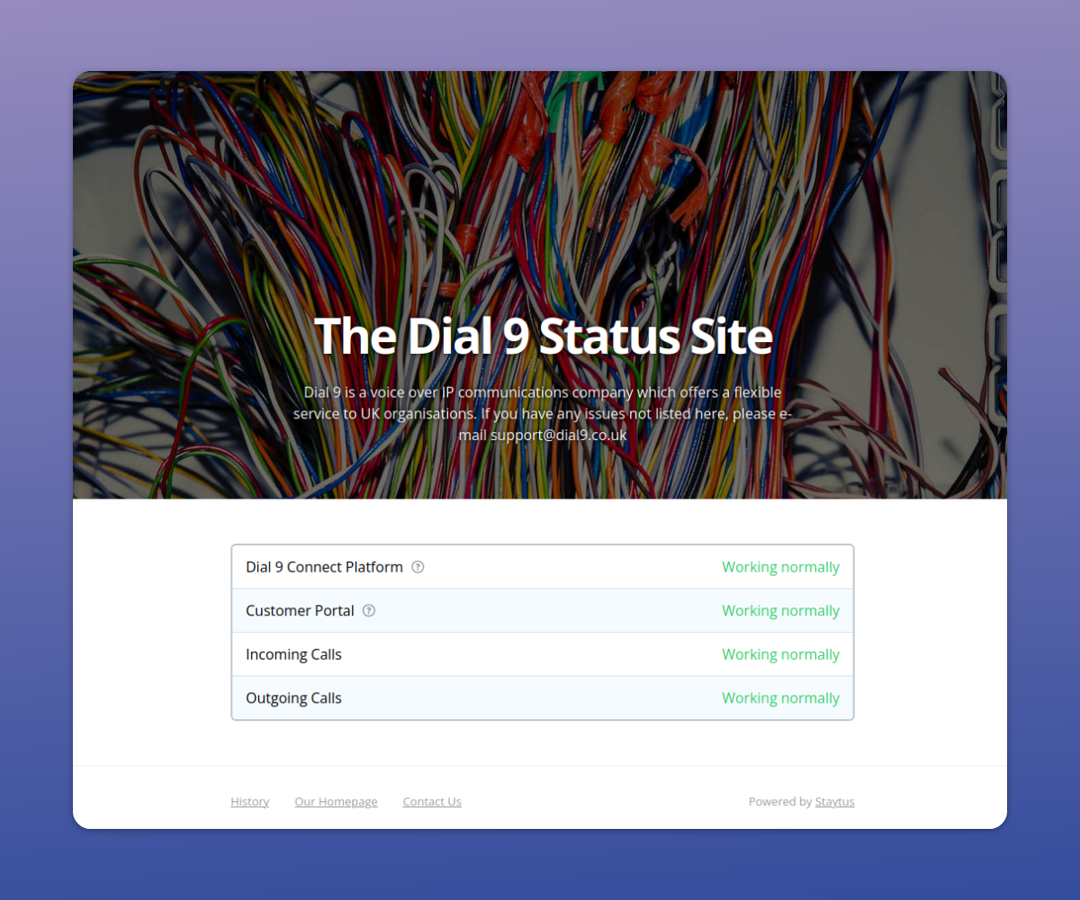 Staytus open source status page