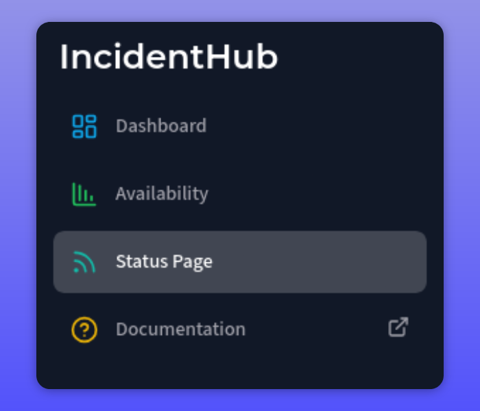 IncidentHub Public Status Pages