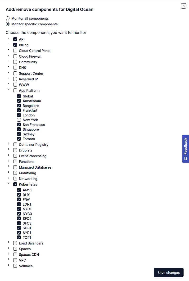 Edit components