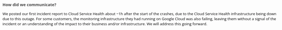 Google Cloud post-mortem
